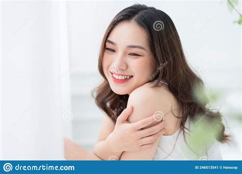 Image Of Beautiful Young Asian Woman In The Morning Stock Image Image