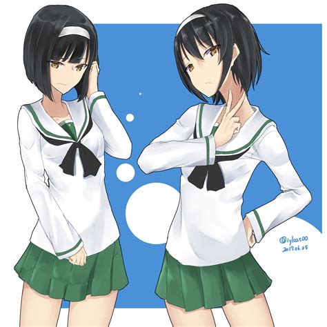 Reizei Mako Girls Und Panzer Drawn By Irukatto Danbooru
