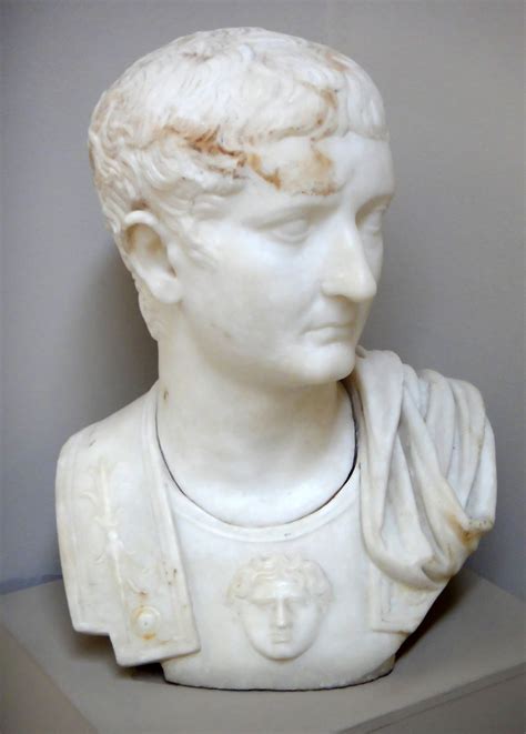 Marble Portrait Bust Of The Roman Emperor Tiberius R 14 37 Ce