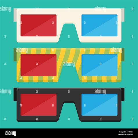 3d Glasses Vector Illustration Of Flat Stock Vector Image And Art Alamy