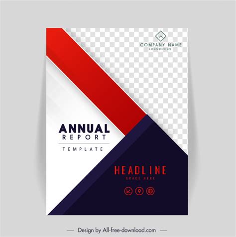 Annual Report Cover Page Templates Vectors Free Download 42324