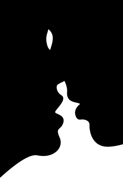 Kissing Silhouette Illustrations Royalty Free Vector Graphics And Clip