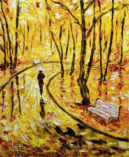 Autumn Rain Original Painting Oil On Canvas Buy Paintings