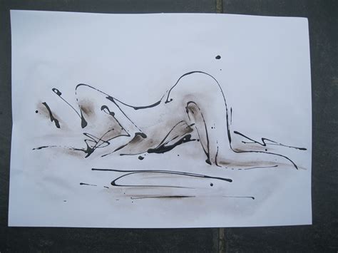 Fluid Line Drawing Reclining Nude On Behance