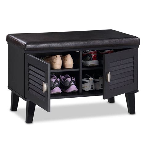 The basic wise wooden shoe cubicle storage entryway bench with soft cushion for seating combines the comfort of a cushioned bench and cubby shoe storage for efficient use of the entryway. Wholesale Interiors Sheffield 2 Door Entryway Shoe Storage ...