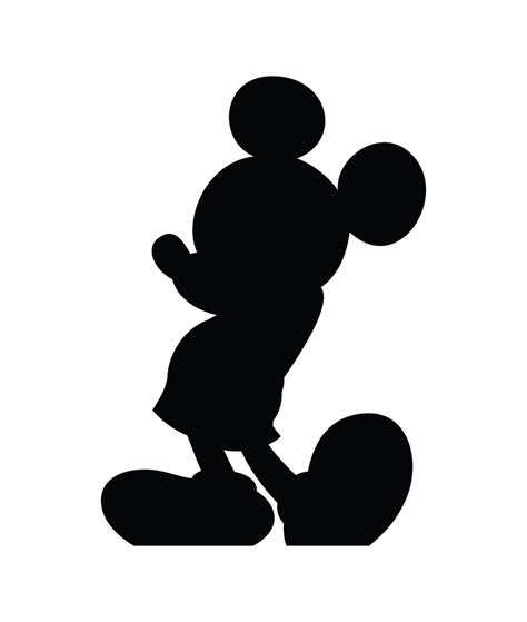 Mickey Head Silhouette Clip Art