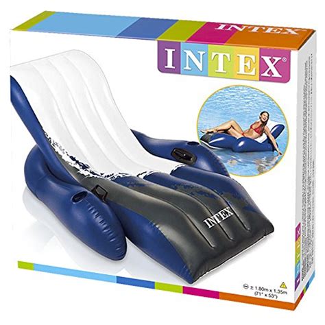 Intex Floating Recliner Inflatable Lounge 71in X 53in Epic Kids Toys