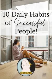 10 Daily Habits of Successful People - The Goddess Psyche