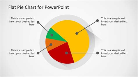 Flat Pie Chart Template For Powerpoint Slidemodel