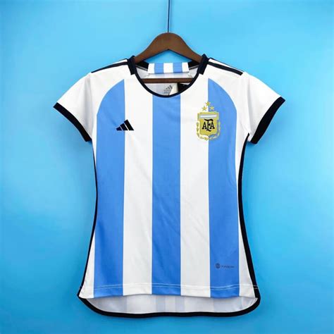 Argentina 22 23 Home Women Soccer Jersey 3 Stars Zorrojersey Professional Custom Soccer