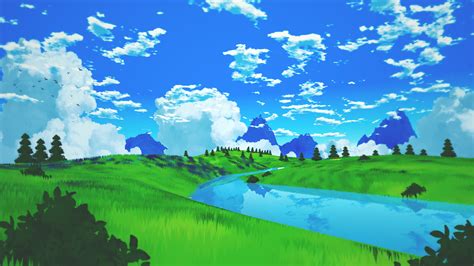 Artstation Studio Ghibli Inspired Environment