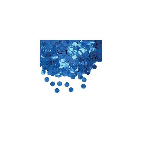 Confetti In Foil Tondi Cm 2 50 Gr Blu Metallizzato Dimensionet