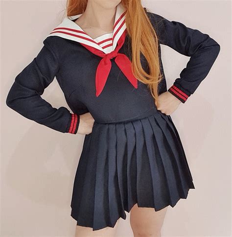 Navy Seifuku Japanese School Uniform Plus Size Etsy