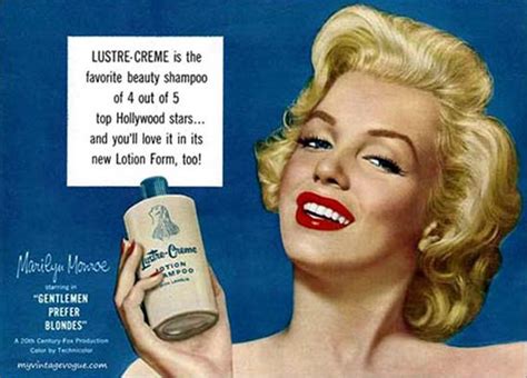 Lustre Creme Shampoo Marilyn Monroe 1953 Mad Men Art Vintage Ad Art