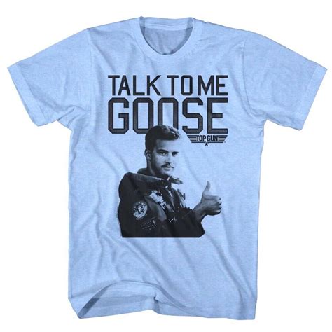 Top Gun Talk To Me Goose T Shirt Mens Graphic Movie Tees Societees