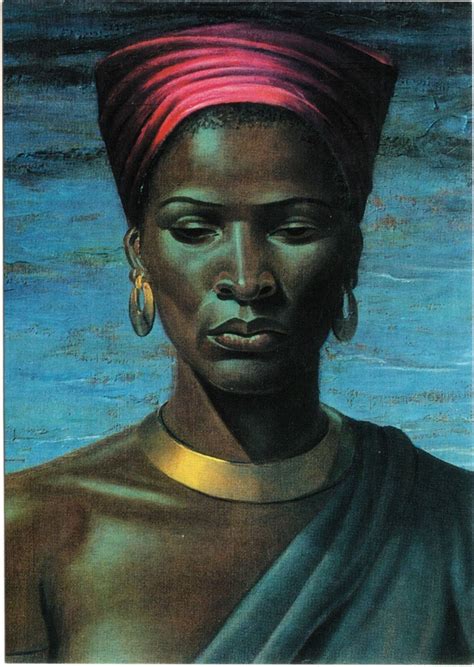 Zulu Girl By Vladimir Tretchikoff South Africa Art Postcard Topics