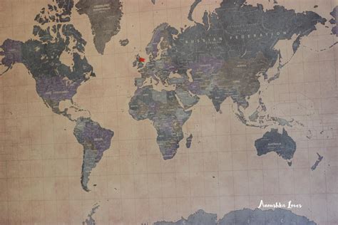 Hello Canvas Vintage World Map Anoushka Loves