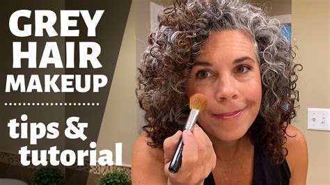Grey Hair Makeup Tips And Tutorial Makeup For Grey Hair Over 40