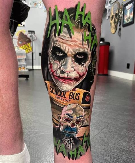 Pin By Lee Murphy On Joker Joker Tattoo Design Joker Tattoo Colored