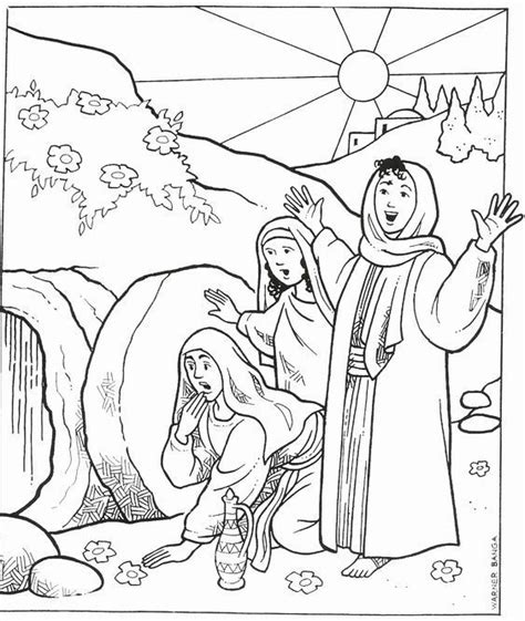 Jesus Raises Lazarus Coloring Page Artofit