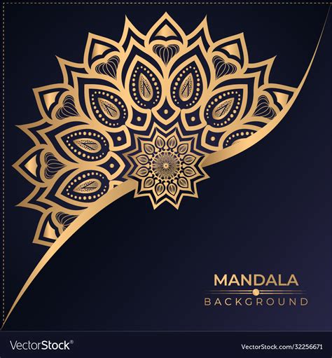 Creative Luxury Mandala Background Premium Vector Image