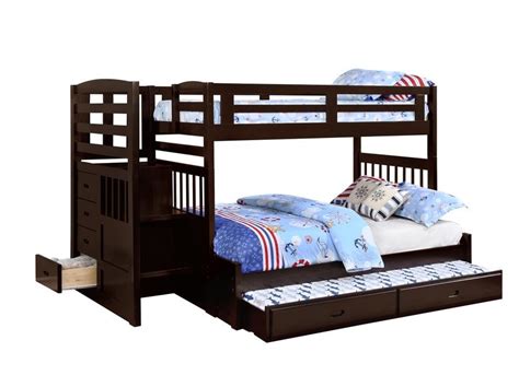 Dublin Bunk Bed Dublin Traditional Cappuccino Twin Over Full Bunk Bed