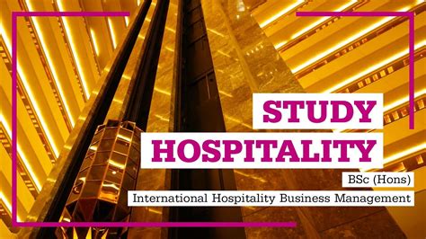 Bsc Hons International Hospitality Business Management · Manchester