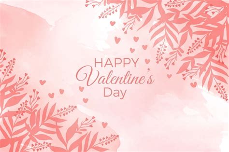 Free Vector Watercolor Valentines Day Background Concept