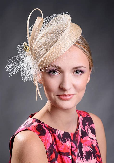 Beige Champagne Elegant Pillbox Hat For The Weddings Etsy Wedding