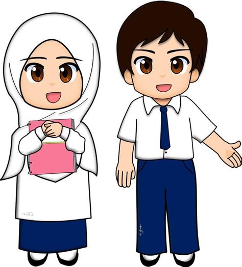 Gambar Kartun Guru Muslimah Dan Anak Murid