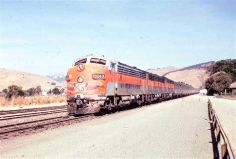Cz72 Western Pacific Railroad On The California Zephyr Train Slide