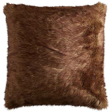 Ombre Faux Fur Mink Euro Pillow Sham Faux Fur Bedding Euro Pillow