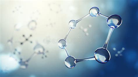Fondo De La Ciencia Con Las Moléculas Y Los átomos Stock De Ilustración Ilustración De Esfera