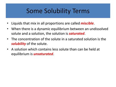 Ppt Solubility Powerpoint Presentation Free Download Id3105812