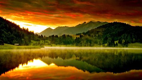 Sunset Lake Wallpapers Wallpaper Cave