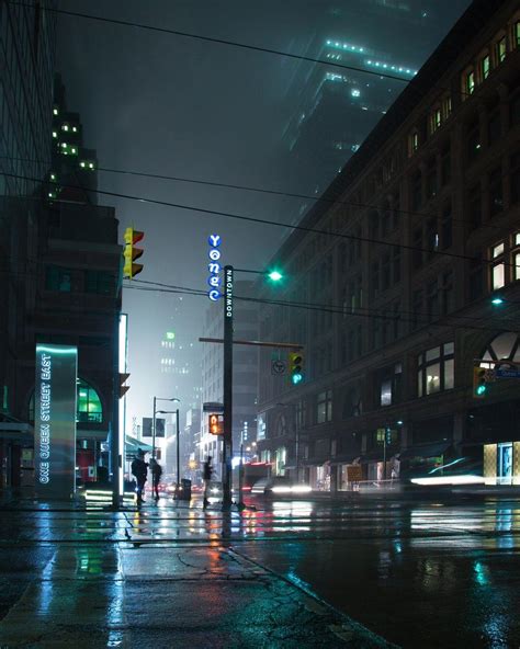 Rain City Night Wallpapers Top Free Rain City Night Backgrounds