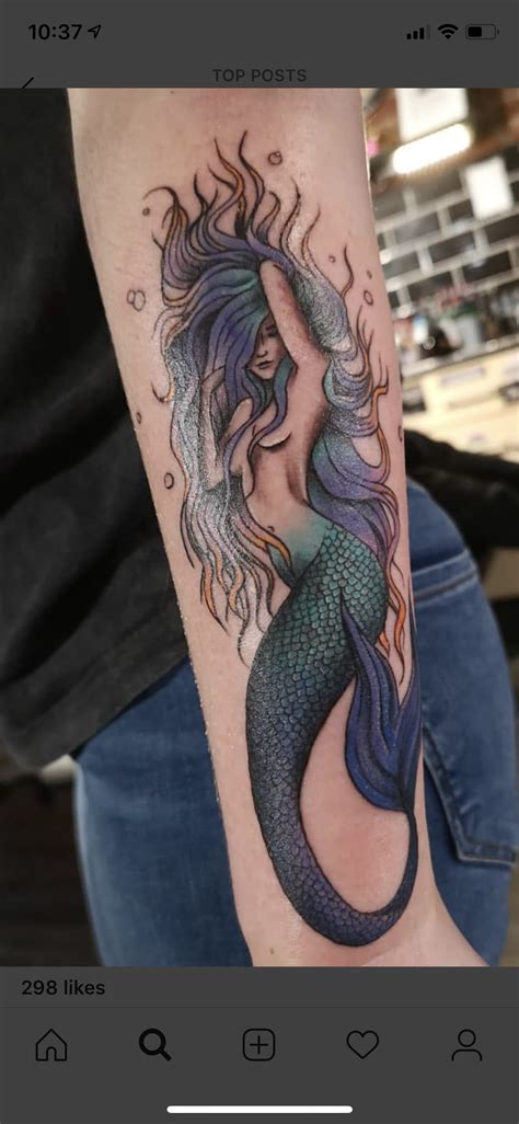 Mermaid Love Mermaid Tattoo Designs Mermaid Tattoos Mermaid Sleeve Tattoos