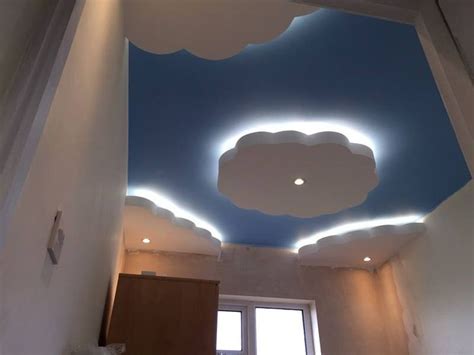 Clouds Suspended From Office Ceiling Suspended Ceilings Dry Wall