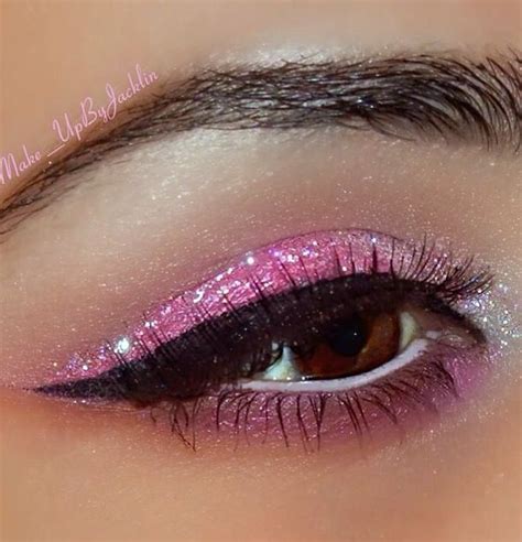 Pink Glitter Eyeshadow Eye Make Up Pinterest Pink Glitter