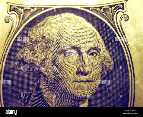 George Washington Face On The Usa Dollar Bill Macro Stock Photo Alamy