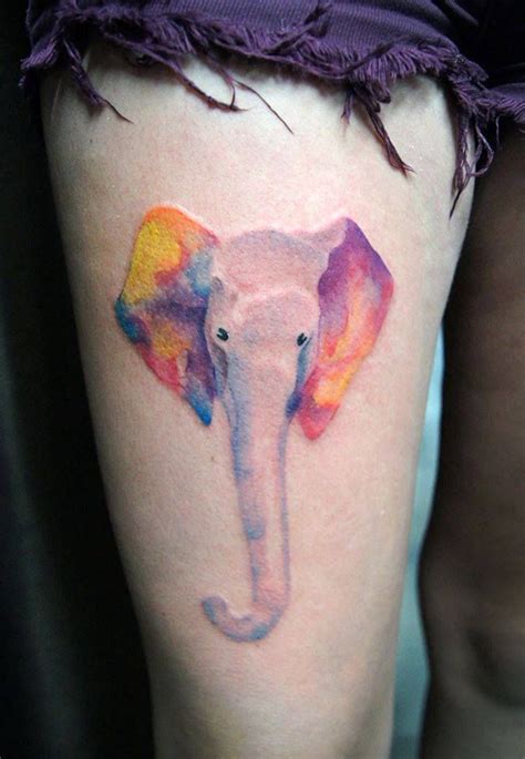 Chronic Ink Tattoo Toronto Tattoo Watercolour Style Elephant Tattoo