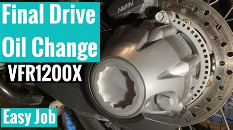 Honda Vfr1200 Final Drive Oil Change Crosstourer Youtube