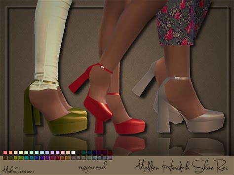 The Sims Resource Madlen Karolina Shoe Recolor Mesh N