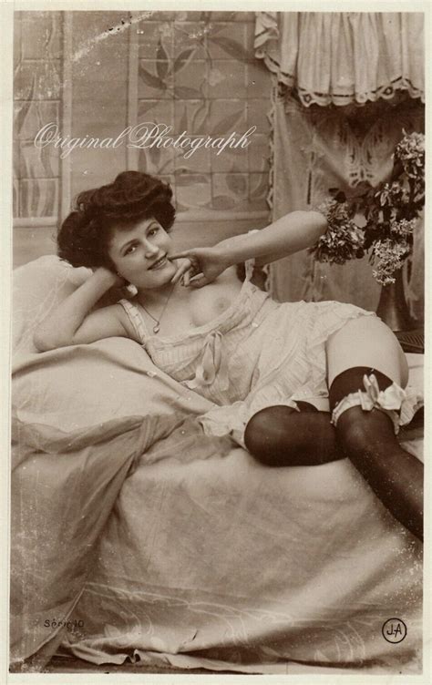 Circa S Victorian Topless Risque Photograph Of Woman Etsy