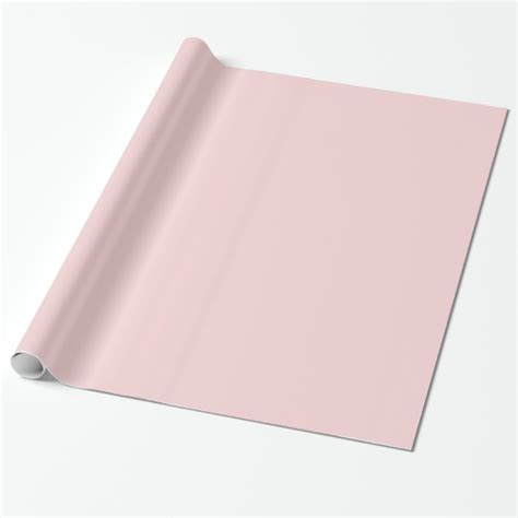 Blush Pink Solid Color Wrapping Paper Zazzle