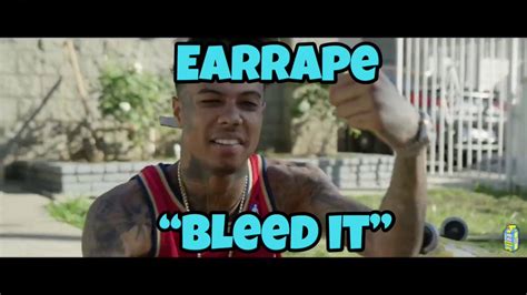 Blueface Bleed It Earrape Youtube