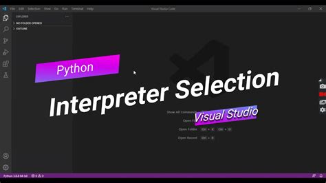 Python Interpreter Selection In Visual Studio Or Vscode Visualstudio Vscode Seekers YouTube