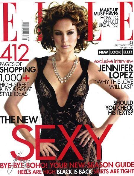 Jennifer Lopez Elle Magazine United Kingdom September