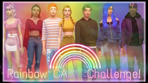 Sims 4 Rainbow Cas Challenge 🌈 Wickedlemonfists Youtube