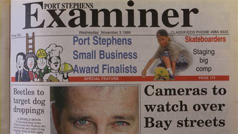 From The Archives Of The Port Stephens Examiner November 3 1999